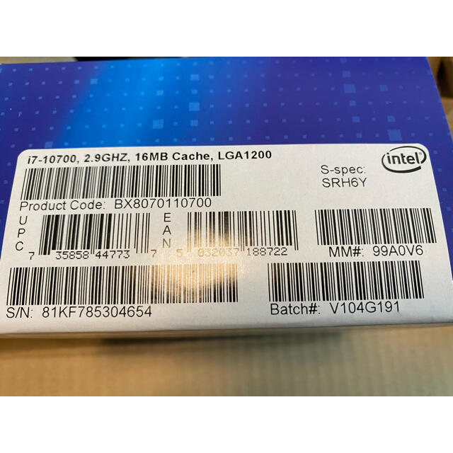 ゆず様専用【新品未開封】インテル intel core i7 - 10700 【限定製作