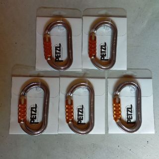 ペツル(PETZL)のペツル　OKカラビナ ５つセット　プラスキャプティブ３つ(登山用品)