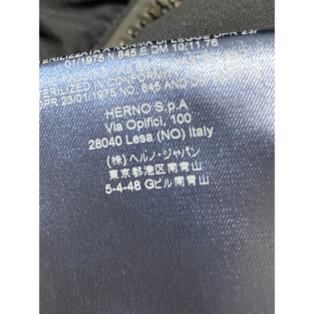 HERNO(ヘルノ)のHERNO ヘルノ　ダウンコート　ダウン　黒　女の子　男の子　100 110 キッズ/ベビー/マタニティのキッズ服女の子用(90cm~)(ジャケット/上着)の商品写真