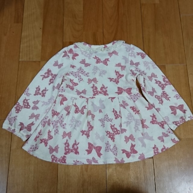 anyFAM(エニィファム)の100サイズエニィファムチュニックワンピース キッズ/ベビー/マタニティのキッズ服女の子用(90cm~)(ワンピース)の商品写真