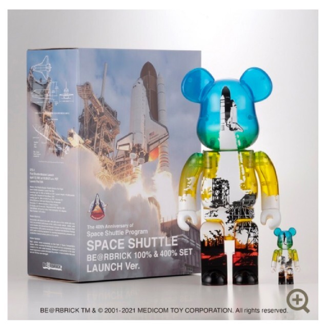 SPACE SHUTTLE BE@RBRICK LAUNCH Ver. 100%