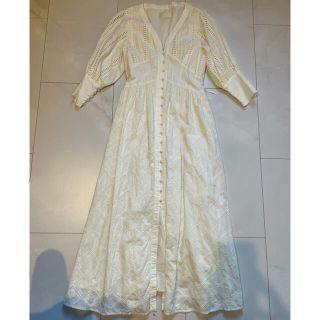 アメリヴィンテージ(Ameri VINTAGE)のAMERI MEDI CRUMPLE COTTN LACE DRESS(ロングワンピース/マキシワンピース)