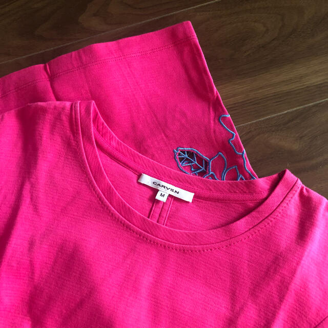 carven フラワー 刺繍 トップス カットソー Tシャツ