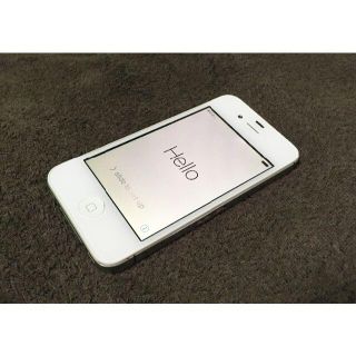 アイフォーン(iPhone)のiPhone4S SIMフリー版 64GB ホワイト ジャンク品(スマートフォン本体)