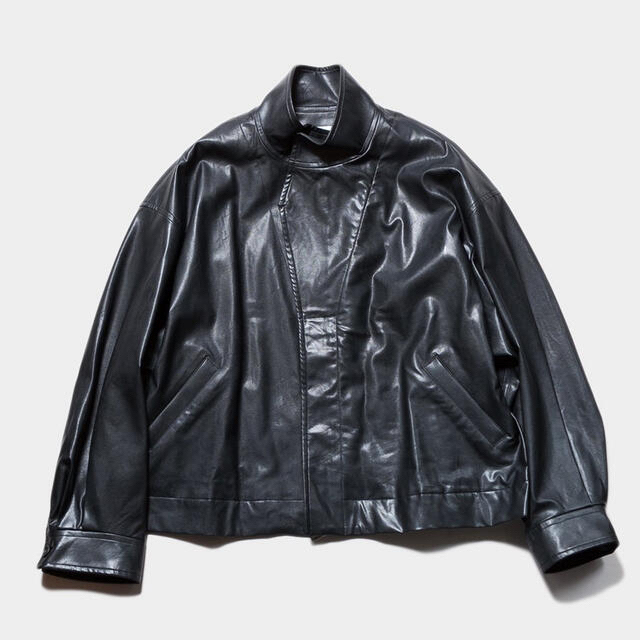 SUNSEA(サンシー)のSTEIN OVER SLEEVE FAKE LEATHER JACKET メンズのジャケット/アウター(レザージャケット)の商品写真