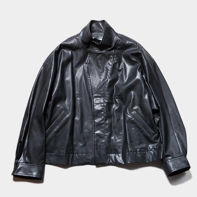 STEIN OVER SLEEVE FAKE LEATHER JACKET STEIN OVER SLEEVE FAKE LEATHER JACKET