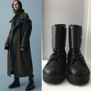 ワイズ(Y's)のY's ワイズ 18AW プラットフォーム ベルトカバー ブーツ 155(ブーツ)