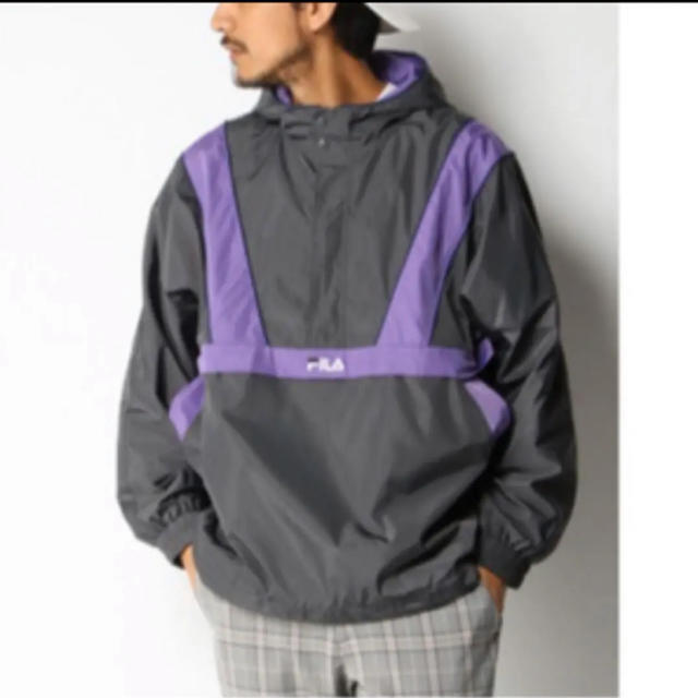 FILA(フィラ)の新品　フィラ　アノラックジャケット　チャコールグレー　M メンズのジャケット/アウター(ナイロンジャケット)の商品写真