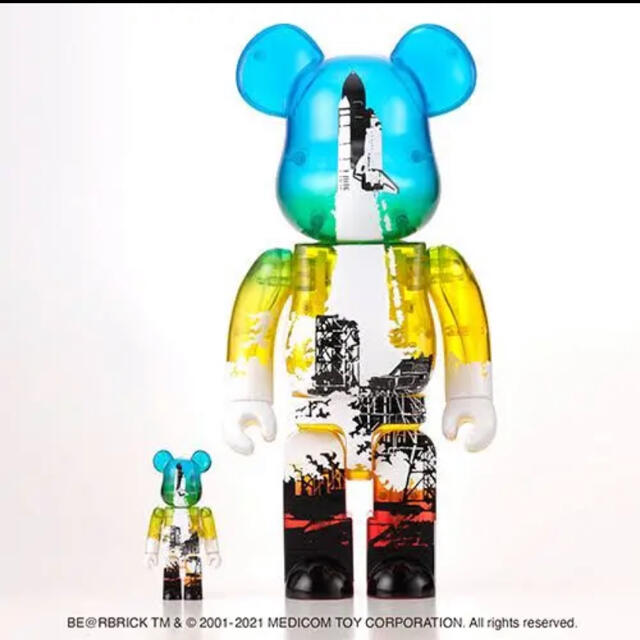 SPACE SHUTTLE BE@RBRICK LAUNCH 100 & 400セブン限定当選品