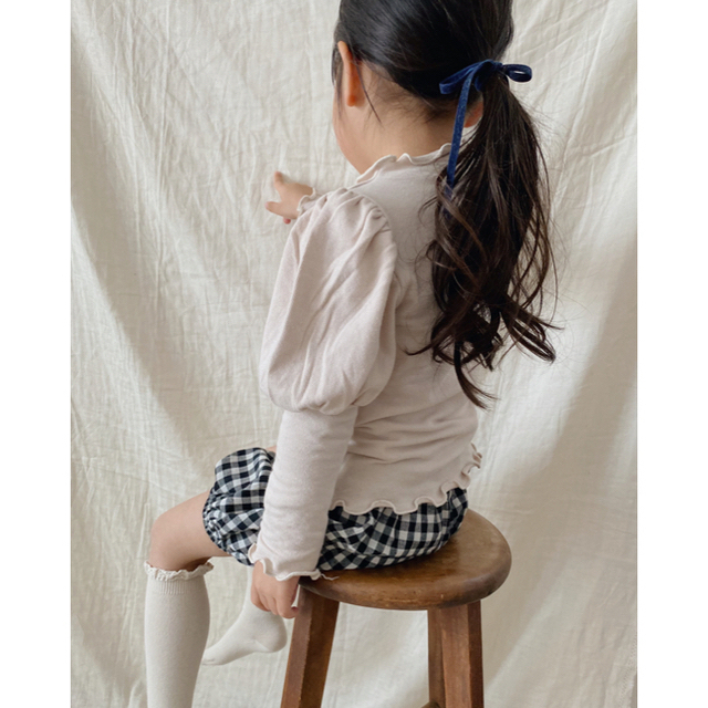 キッズ　ショートパンツ　ブルマ　90 韓国子供服　新品未使用 キッズ/ベビー/マタニティのキッズ服女の子用(90cm~)(その他)の商品写真