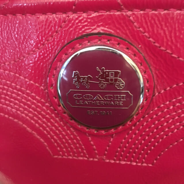 COACH(コーチ)のコーチ　ハンドバッグ ピンク系 レディースのバッグ(ハンドバッグ)の商品写真