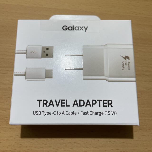 Galaxy(ギャラクシー)のGALAXY 純正品　充電器 トラベル アダプタ USB-C 新品未使用未開封 スマホ/家電/カメラのスマートフォン/携帯電話(バッテリー/充電器)の商品写真