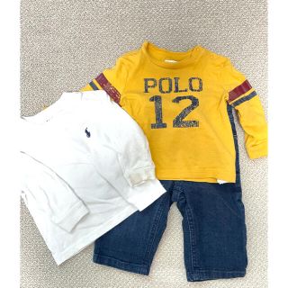 ポロラルフローレン(POLO RALPH LAUREN)のラルフローレン  デニム　ロンT 2枚　6M まとめ売り(Ｔシャツ)