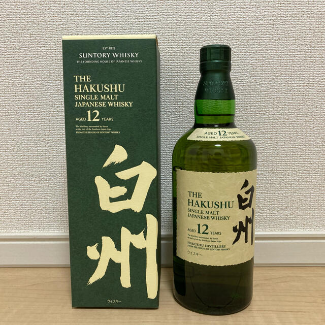 食品/飲料/酒サントリー　白州12年　箱有り