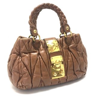 ミュウミュウ 革 バッグ(ブラウン/茶色系)の通販 80点 | miumiuの ...