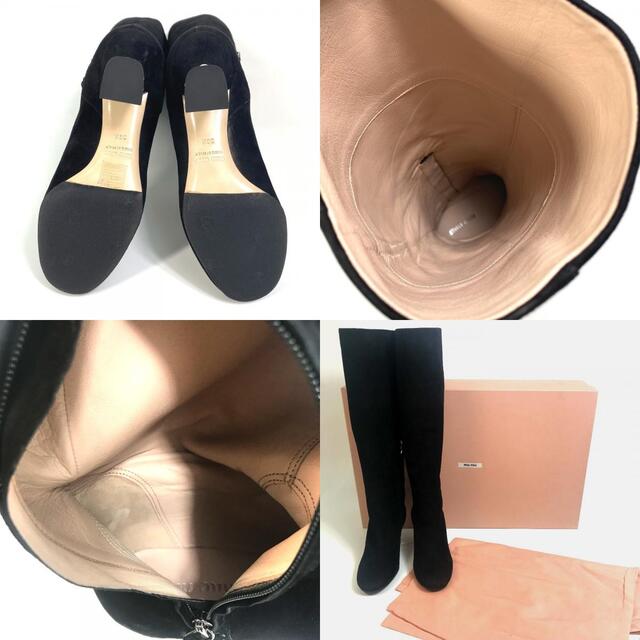 miumiu ビジューヒール ショートブーツ35.5-