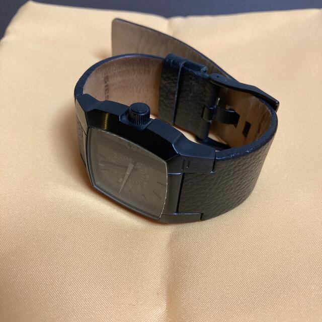 DIESEL(ディーゼル)のディーゼル　黒　腕時計 メンズの時計(レザーベルト)の商品写真