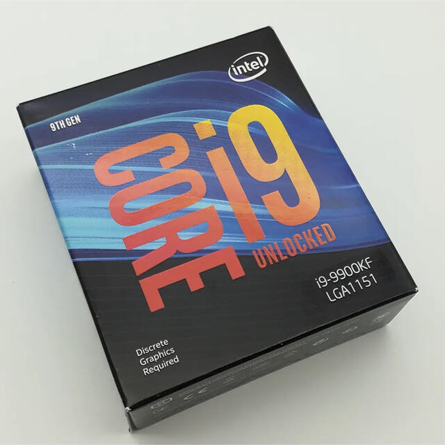 intel Core i9 9900KF BOX 1個　箱に汚れアリ