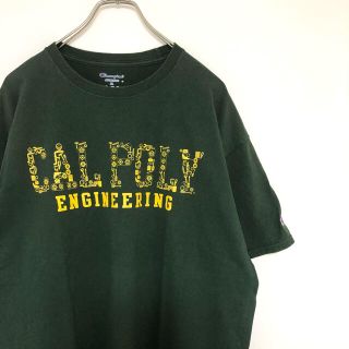 チャンピオン(Champion)のChampion Tシャツ カレッジ CAL POLY 半袖 カットソー 古着(Tシャツ/カットソー(半袖/袖なし))