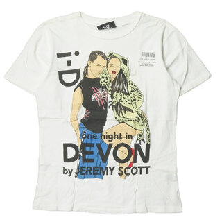 ジェレミースコット(JEREMY SCOTT)のJEREMY SCOTT プリントクルーネックTシャツ メンズ(Tシャツ/カットソー(半袖/袖なし))