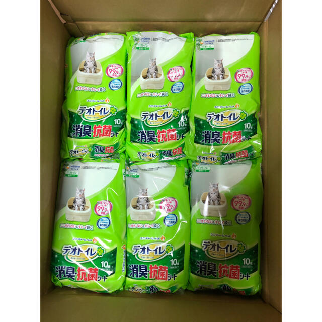【新品・未使用】デオトイレ 消臭・抗菌シート(10枚入*24袋セット) その他のペット用品(猫)の商品写真