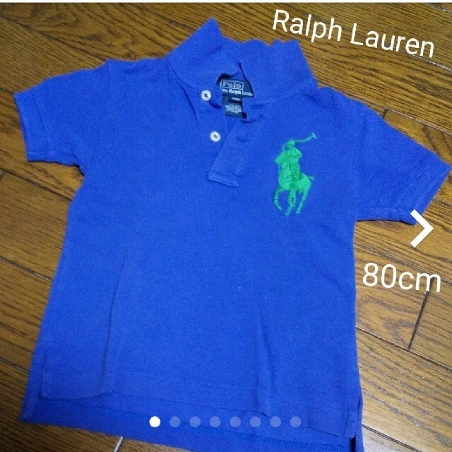 POLO RALPH LAUREN(ポロラルフローレン)のRalph Lauren ベビー  ポロシャツ 12M 80cm  ブルー キッズ/ベビー/マタニティのベビー服(~85cm)(シャツ/カットソー)の商品写真