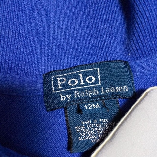 POLO RALPH LAUREN(ポロラルフローレン)のRalph Lauren ベビー  ポロシャツ 12M 80cm  ブルー キッズ/ベビー/マタニティのベビー服(~85cm)(シャツ/カットソー)の商品写真