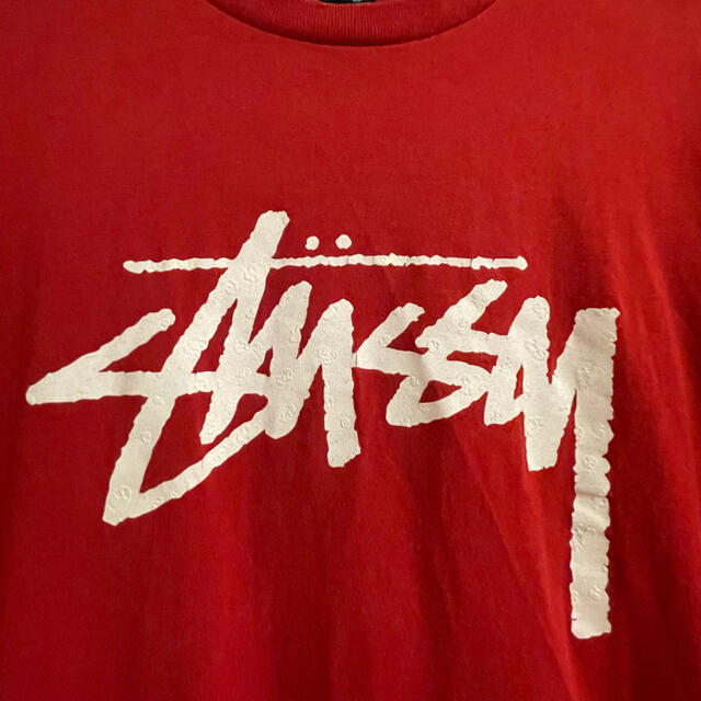 STUSSY(ステューシー)のSTUSSY XL Tシャツ 赤 レディースのトップス(Tシャツ(半袖/袖なし))の商品写真