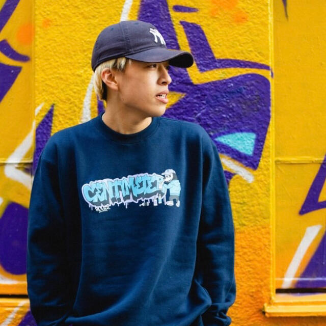 centimeter Graffiti logo sweat(ネイビー) | フリマアプリ ラクマ