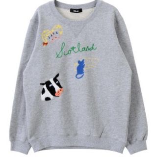 ネネット(Ne-net)の【zoo様専用】ネ・ネット ぼくじょうの刺繍裏毛 グレー スウェット トレーナー(トレーナー/スウェット)