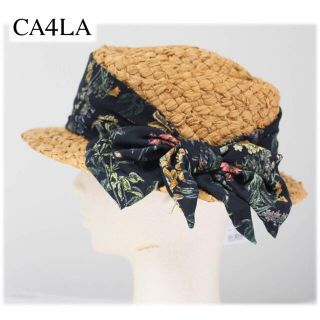 カシラ(CA4LA)の 《カシラ》 新品 春夏 AMARA ラフィアハット サイズ調整可能 麦わら帽子(麦わら帽子/ストローハット)