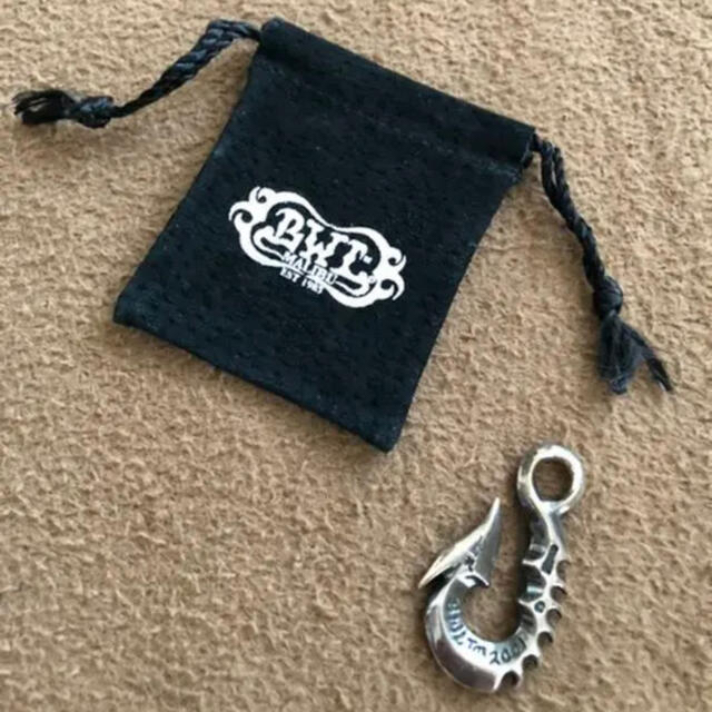 ビルウォールレザー FISH HOOK/フィッシュフックミディアム シルバーネックレストップ メンズ