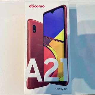 ギャラクシー(Galaxy)のGALAXY A21 docomo SC-42A RED(スマートフォン本体)