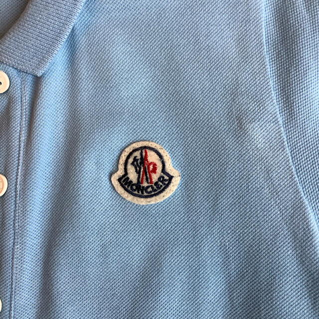 ョップにて】 MONCLER - MONCLER モンクレール デニム ロゴ ワンピース
