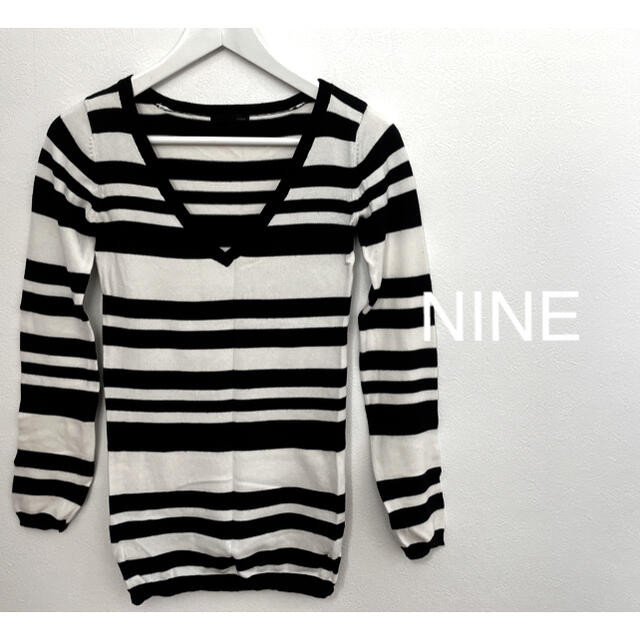 NINE(ナイン)のNINE ボーダーニット レディースのトップス(ニット/セーター)の商品写真