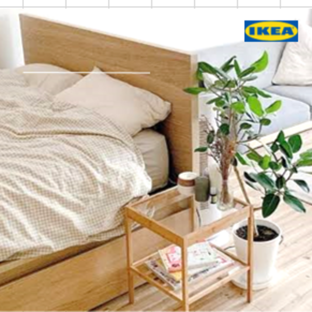 【送料込・段ボール梱包】IKEA NESNA ネスナ　サイドテーブル　新品 インテリア/住まい/日用品の机/テーブル(コーヒーテーブル/サイドテーブル)の商品写真