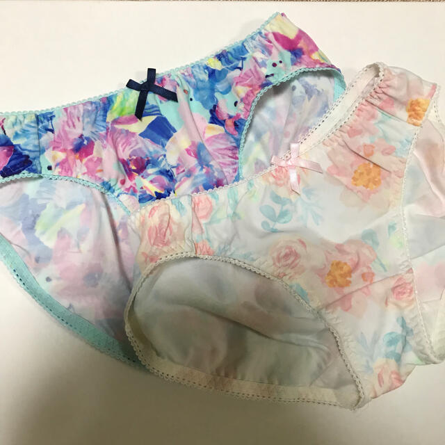 しまむら(シマムラ)の花柄ショーツ　4枚セット　Sサイズ レディースの下着/アンダーウェア(ショーツ)の商品写真