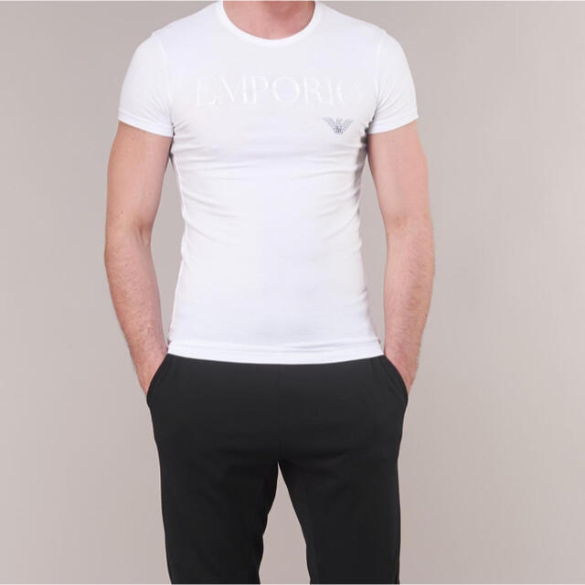 Emporio Armani(エンポリオアルマーニ)の(エンポリオアルマーニ) ストレッチコットン VネックTシャツ メンズのトップス(Tシャツ/カットソー(半袖/袖なし))の商品写真