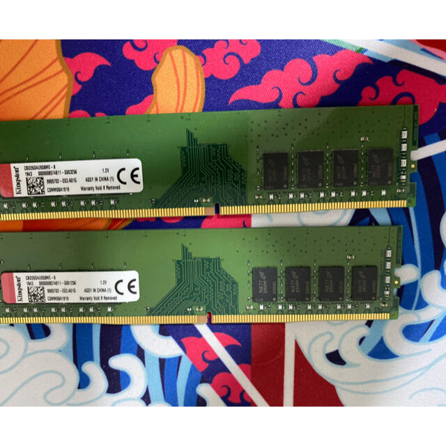 スマホ/家電/カメラkingston ddr4 2666 8GB 2枚  16GB