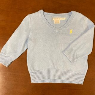 ラルフローレン(Ralph Lauren)のラルフローレン★水色綿セーター12M(ニット/セーター)