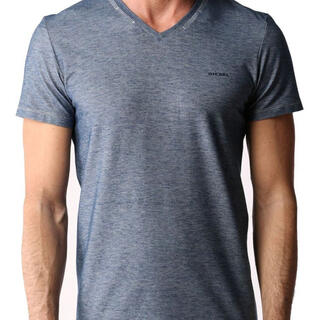 ディーゼル(DIESEL)のDIESEL ディーゼル メンズ Vネックシャツ Tシャツ インディゴブルー (Tシャツ/カットソー(半袖/袖なし))