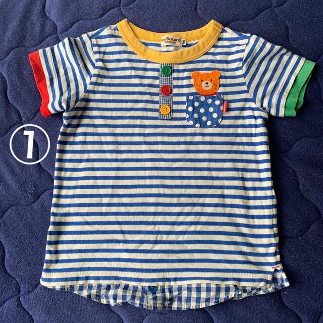 mikihouse(ミキハウス)の古着6点セット(男の子) キッズ/ベビー/マタニティのキッズ服男の子用(90cm~)(Tシャツ/カットソー)の商品写真