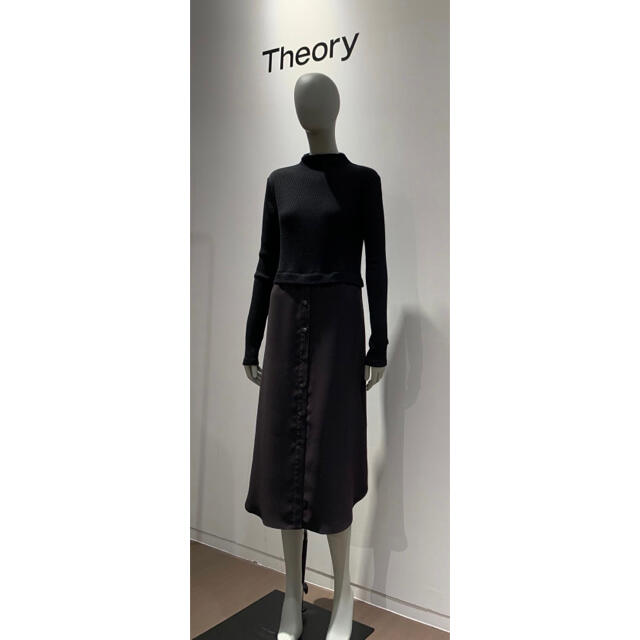 theory(セオリー)のTheory 20ss 異素材コンボワンピース レディースのワンピース(ロングワンピース/マキシワンピース)の商品写真