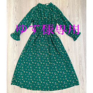 ショコラフィネローブ(chocol raffine robe)のショコラフィネローブ　花柄ロングワンピース(ロングワンピース/マキシワンピース)