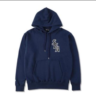 シー(SEA)のWIND AND SEA S_E_A HOODIE / NAVY  XL(パーカー)