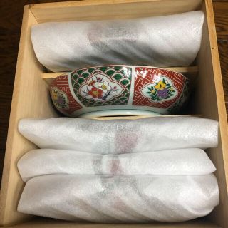 【有田焼】徳三郎作 春秋古伊万里 深皿　5点セット(食器)