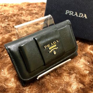 プラダ(PRADA)のmim様専用✨超綺麗✨PRADA　プラダ　キーケース　6連　カード付き(キーケース)