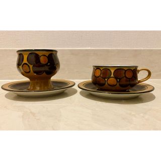 アラビア(ARABIA)のアラビア　アトリエ　カワレラ　ティーカップ＆ソーサー　シュガーボウル　セット(食器)