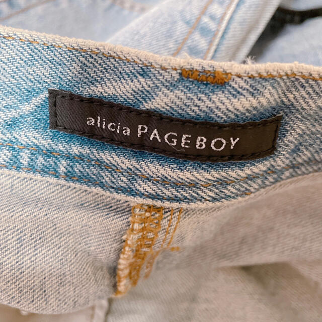 PAGEBOY(ページボーイ)のデニムアシメスカート レディースのスカート(ひざ丈スカート)の商品写真