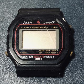 アルバ(ALBA)のSEIKO/ALBA アルバ　リチウム7  デジタル腕時計　ビンテージ(腕時計(デジタル))